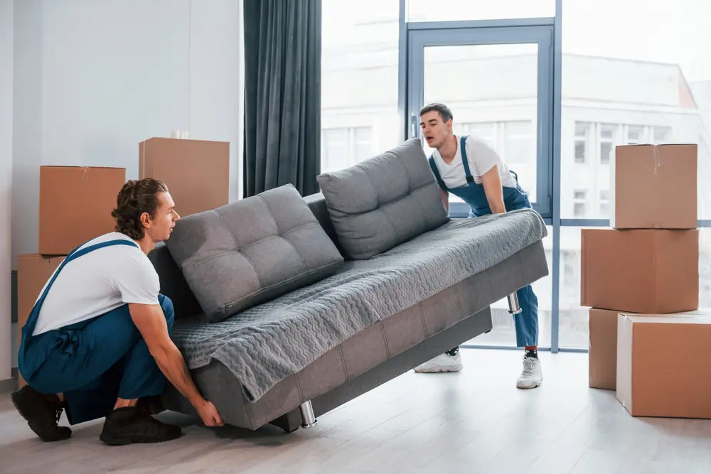 furniture movers in dubai are loading and packing furniture carefully. Best commercial movers in dubai