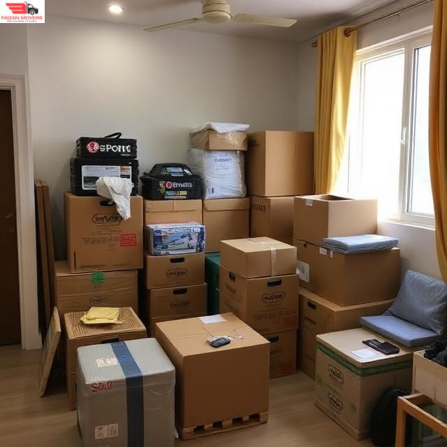 3 BHK Apartment Movers in Dubai 5 Categorized 3 BHK apartment items packed and ready for transport