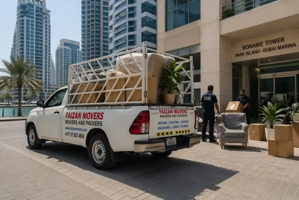 Hire a Pickup for Rent in Al Quoz | Faizan Movers | hire 1 ton pickup for monthly in dubai investment park
