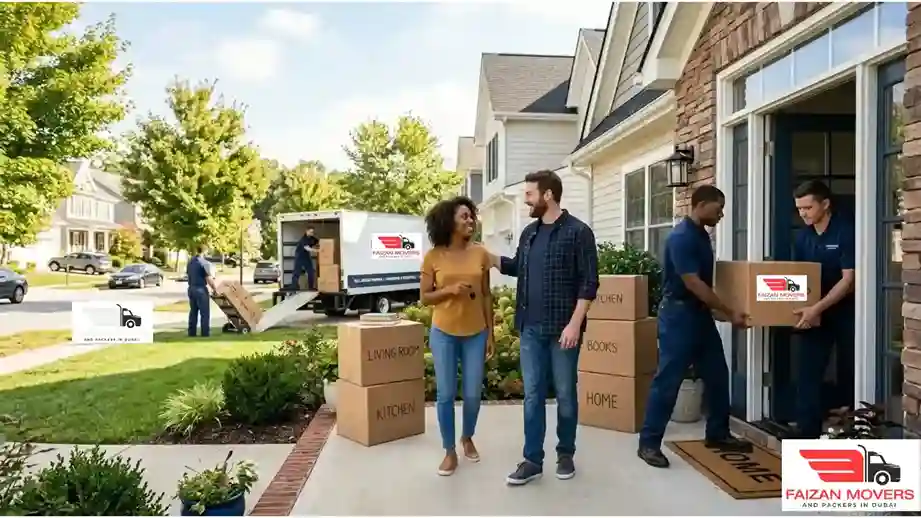 Professional movers and packers are provided the carefull team of unloading and unloading. Trusted movers and packers in Dubai | Faizan Movers