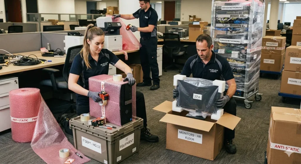 office moving and luggage packing with Faizan Movers 