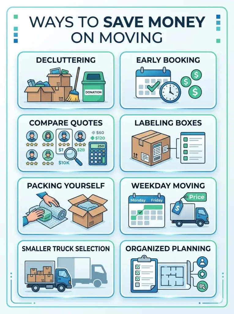 How to save money during moving and relocation in Dubai