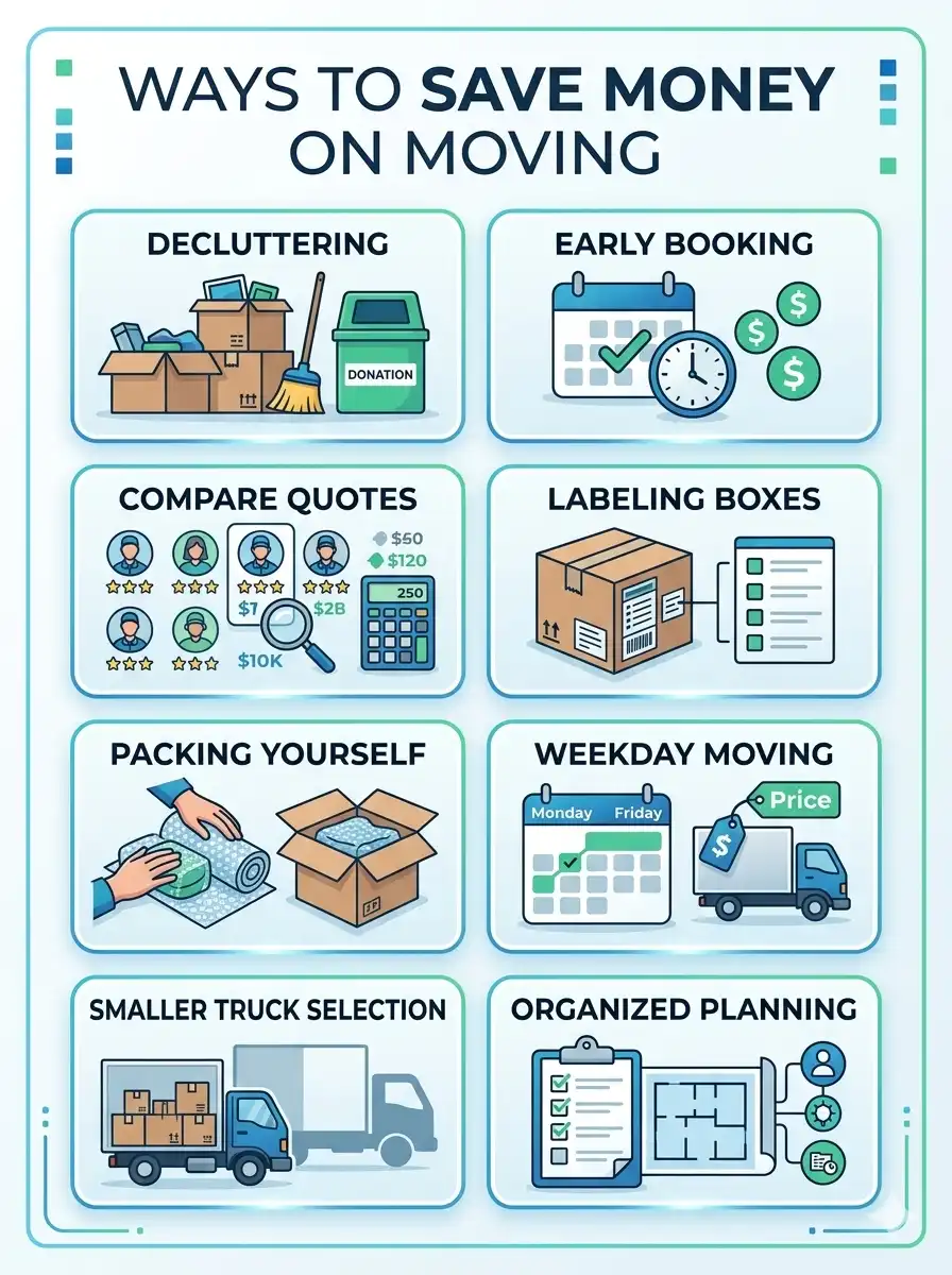How to save money during moving and relocation in Dubai