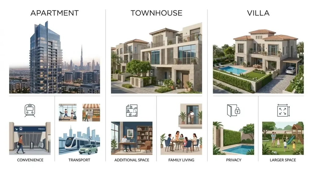 What Life in a New Dubai Community Actually Feels Like After Moving 3 Villa, townhouse or apartment moving to new dubai community