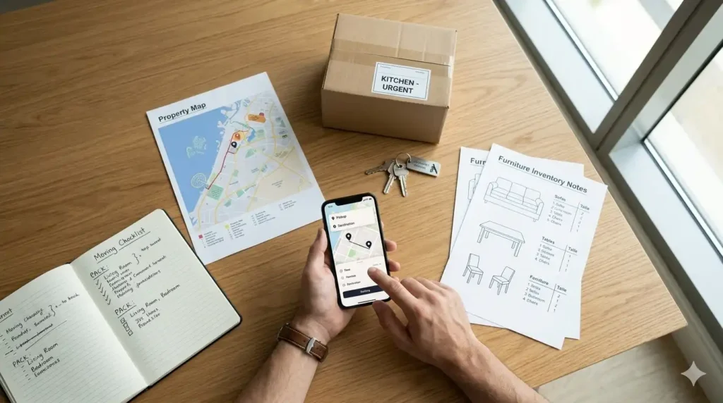 how to book movers and packers in dubai