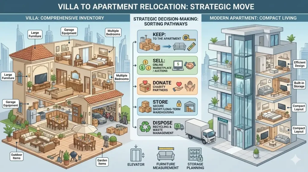 Villa Movers vs. Apartment Movers in Dubai: What Actually Differs? 7 villa to apartment moving in dubai