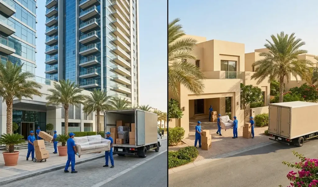 Villa Movers vs. Apartment Movers in Dubai: What Actually Differs? 1 apartment vs villa moving